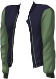 Alyssamoon20s Throw Jacket Navy Green recolored by Xtina_723