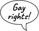 CommunityVerifieds Gay Rights Speech Bubble